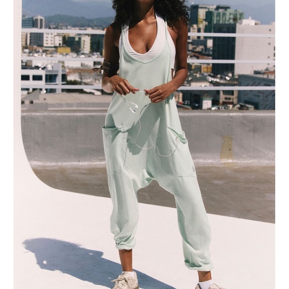 FP Movement by Free People Pants - FP Movement Hot Shot Onesie-Pistachio-Size XL